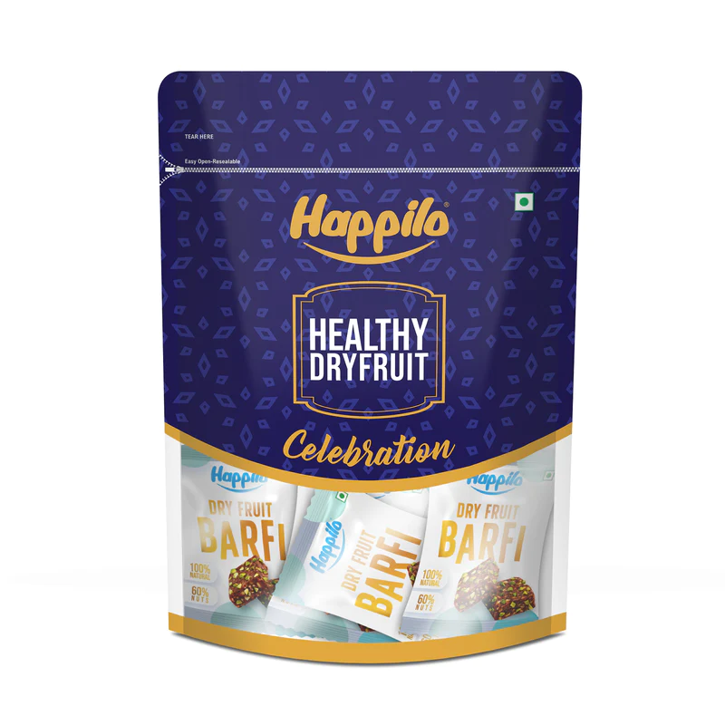 Happilo Premium Dry Fruit Barfi Celebration 240g (20g X 12)